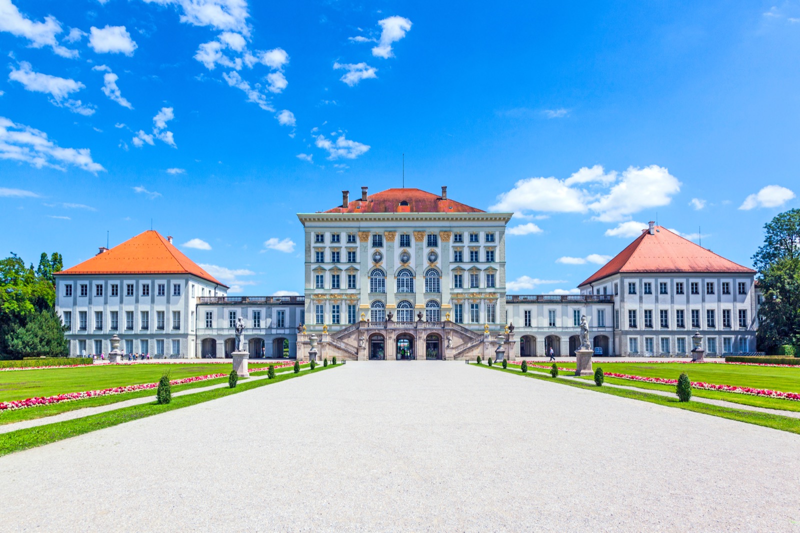 Front view of Nymphenburg Palace